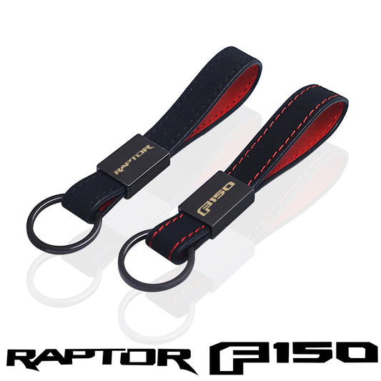 Ford F-150 & Raptor Leather Keychain