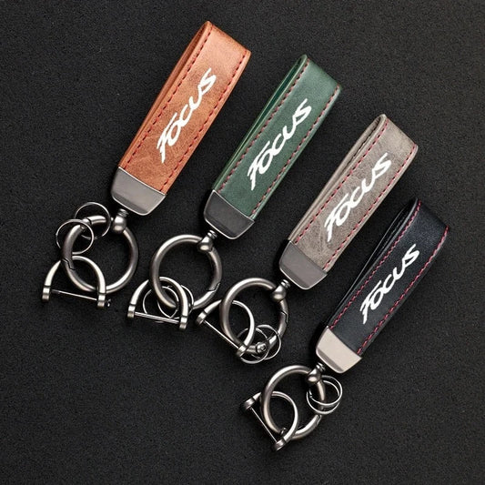 Ford Focus Leather Keychain