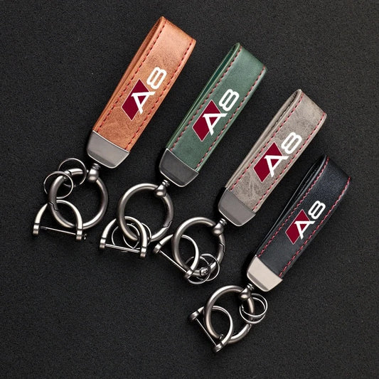 Audi A8 Leather Key Chain
